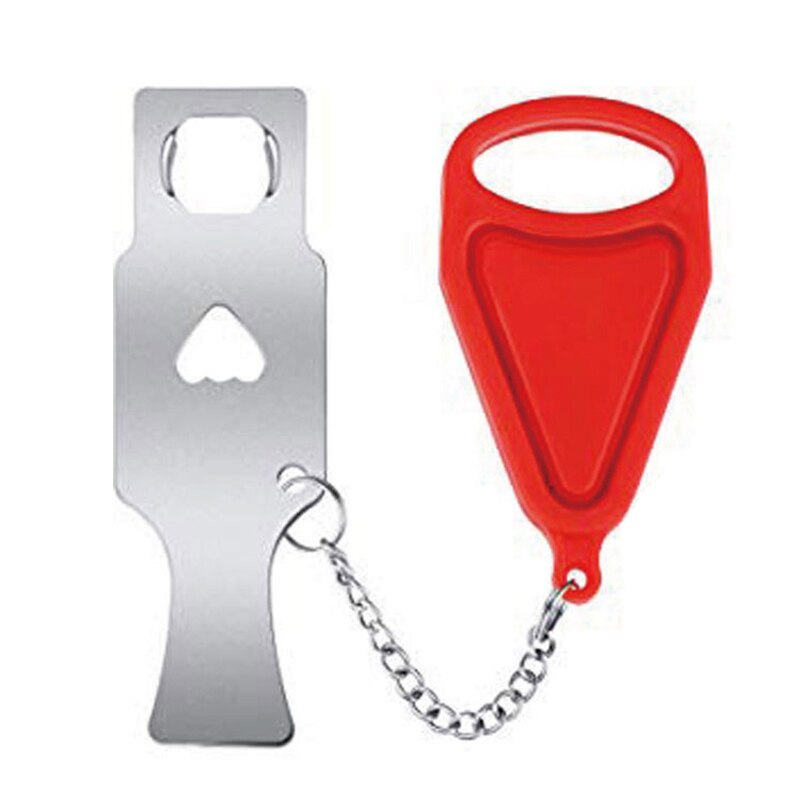 Przenośna blokada drzwi zabezpieczenie przed kradzieżą blokada blokady ogranicznik robić drzwi robić hotelu Szkoła Wyższa Dom Szkoła apartament łańcuch bezpieczeństwa blokada: czerwony