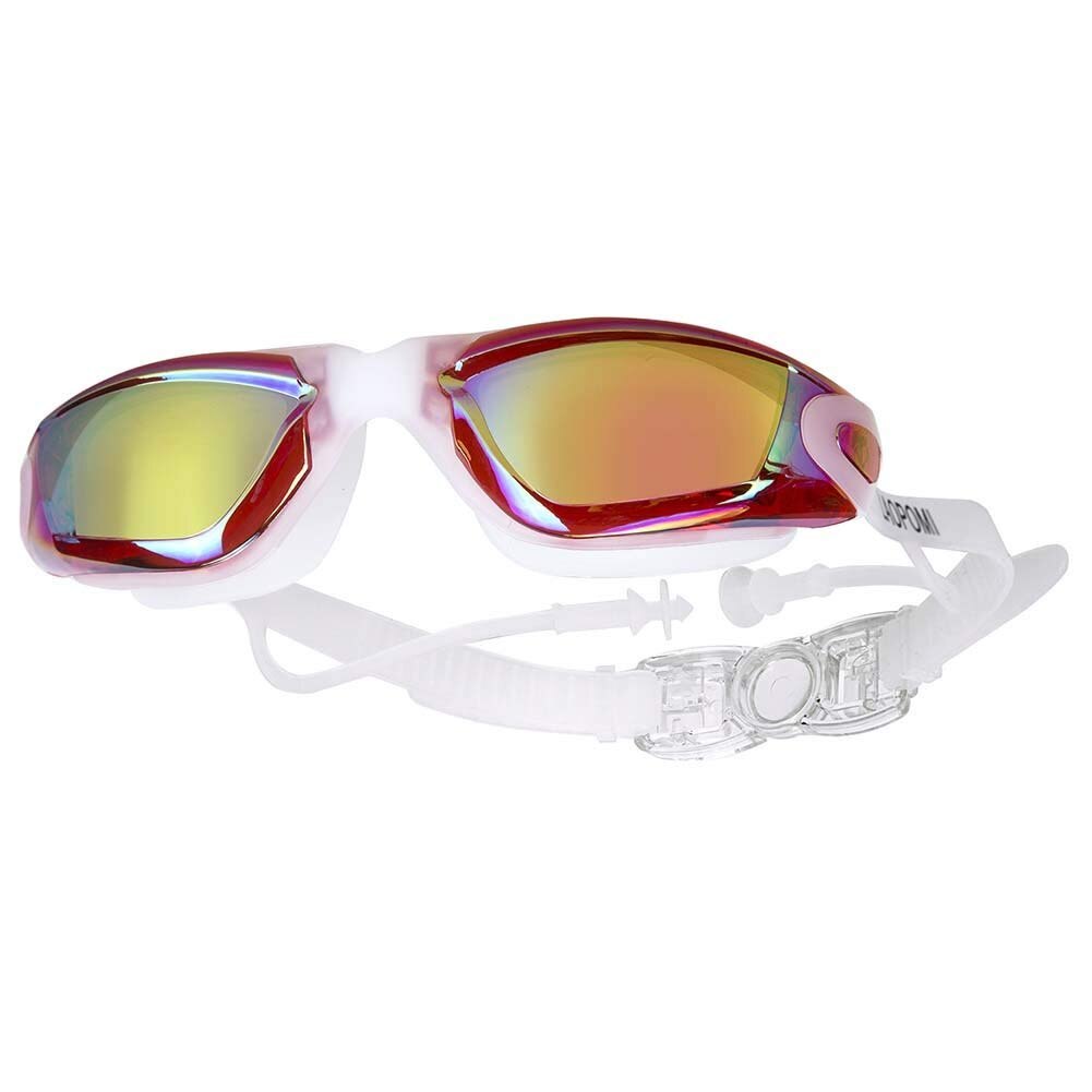 Swimming Goggles Women Men Adjustable UV Protect Waterproof Anti fog Eyewear Swim Pool Diving Water Glasses Gafas: Orange