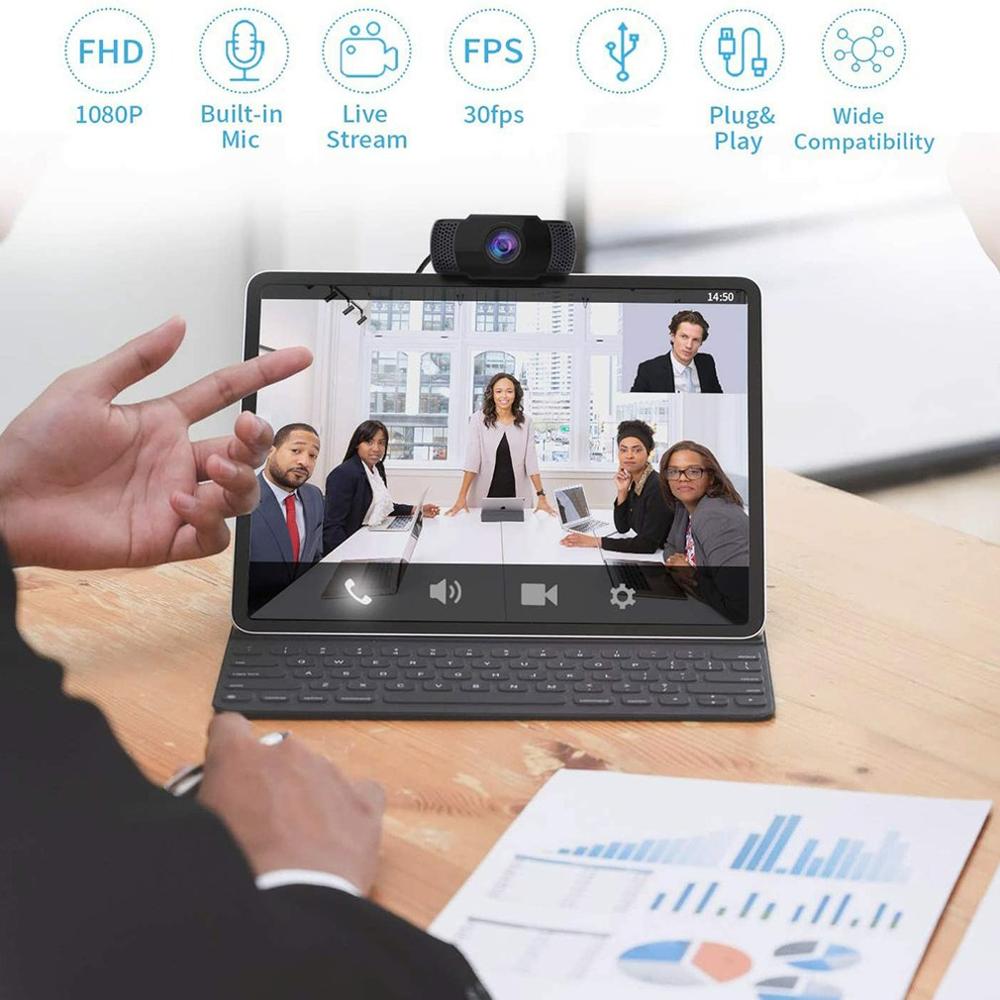 Low price High Definition Computer Web Camera Webcam With Microphone Plug And Play Usb Webcam Built-In Microphone