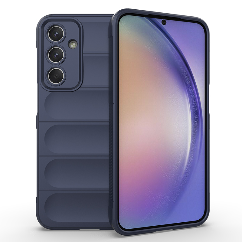 Case For Samsung Galaxy M35 M15 M55 5G Back Cover Phone Case Soft Silicone Anti-fall Shockproof Funda Coque Cases: CANVAS / Navy Blue