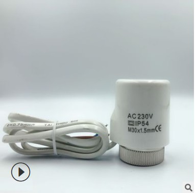 230V NO NC electric thermal actuator valve head for thermostat manifold underfloor heating radiator normally opened closed