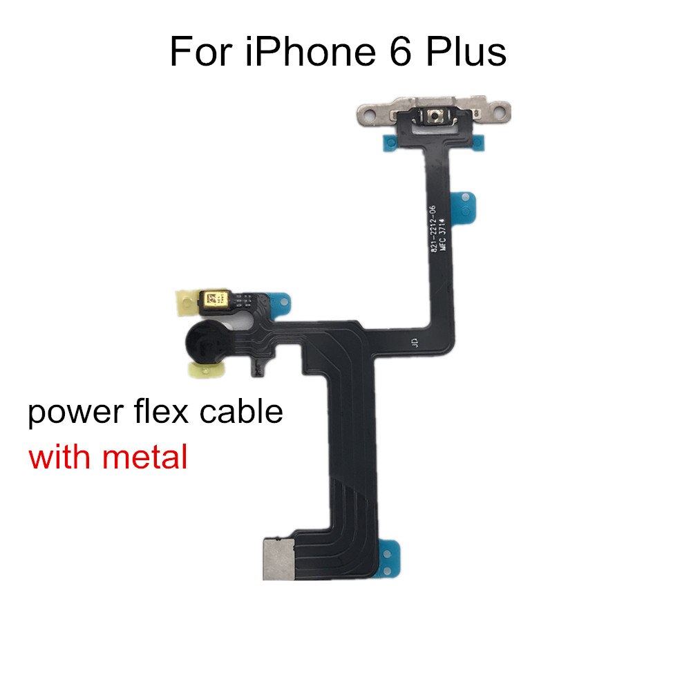 Power Flex Kabel mit Metall Für iPhone 5 5S SE 6 6S 7 8 Plus X XS MAS XR Volumen Schalter Auf Off Taste Ersatzteil Ersatz: 6P