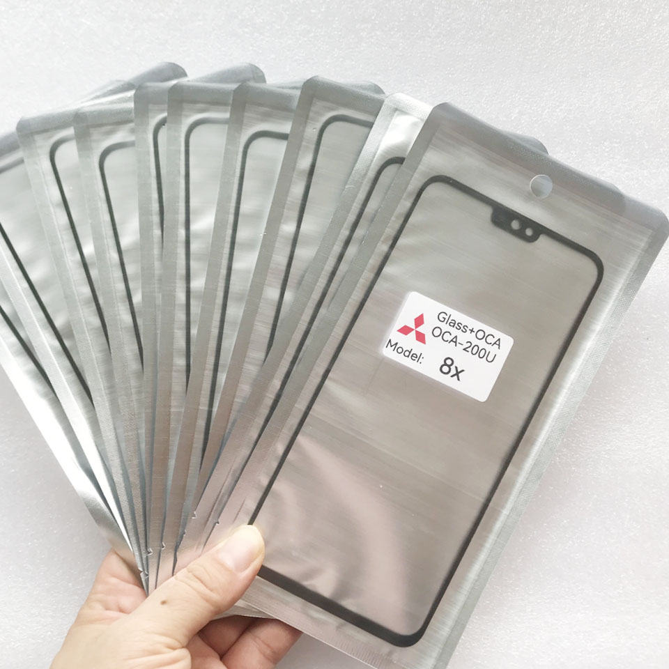 10Pcs\Lot For LG K10 Version K430n M250N K11 LCD Front Touch Screen Lens Glass With OCA Glue Replacement