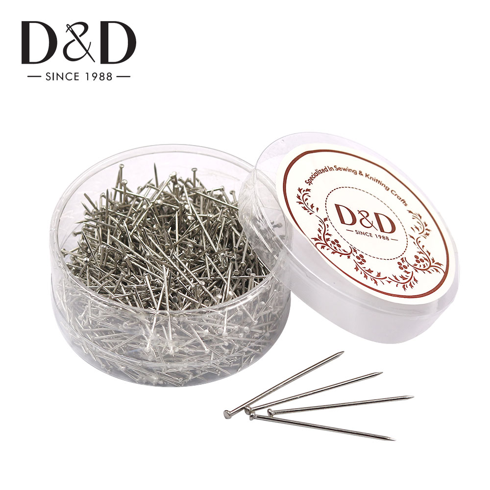 900pcs 26mm Roestvrijstalen Rechte Pins Naaister Fijn Satijn Naaien Head Pins Voor Quilten Sieraden Maken DIY Naaien gereedschap