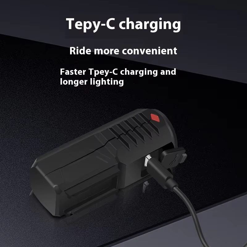 Superhelle LED-USB-Fahrradbeleuchtung für Höhle Außenbereich, wasserdichtes Fahrrad-Frontlicht + Rücklicht-einstellen, tragbare Fahrrad-Taschenlampe