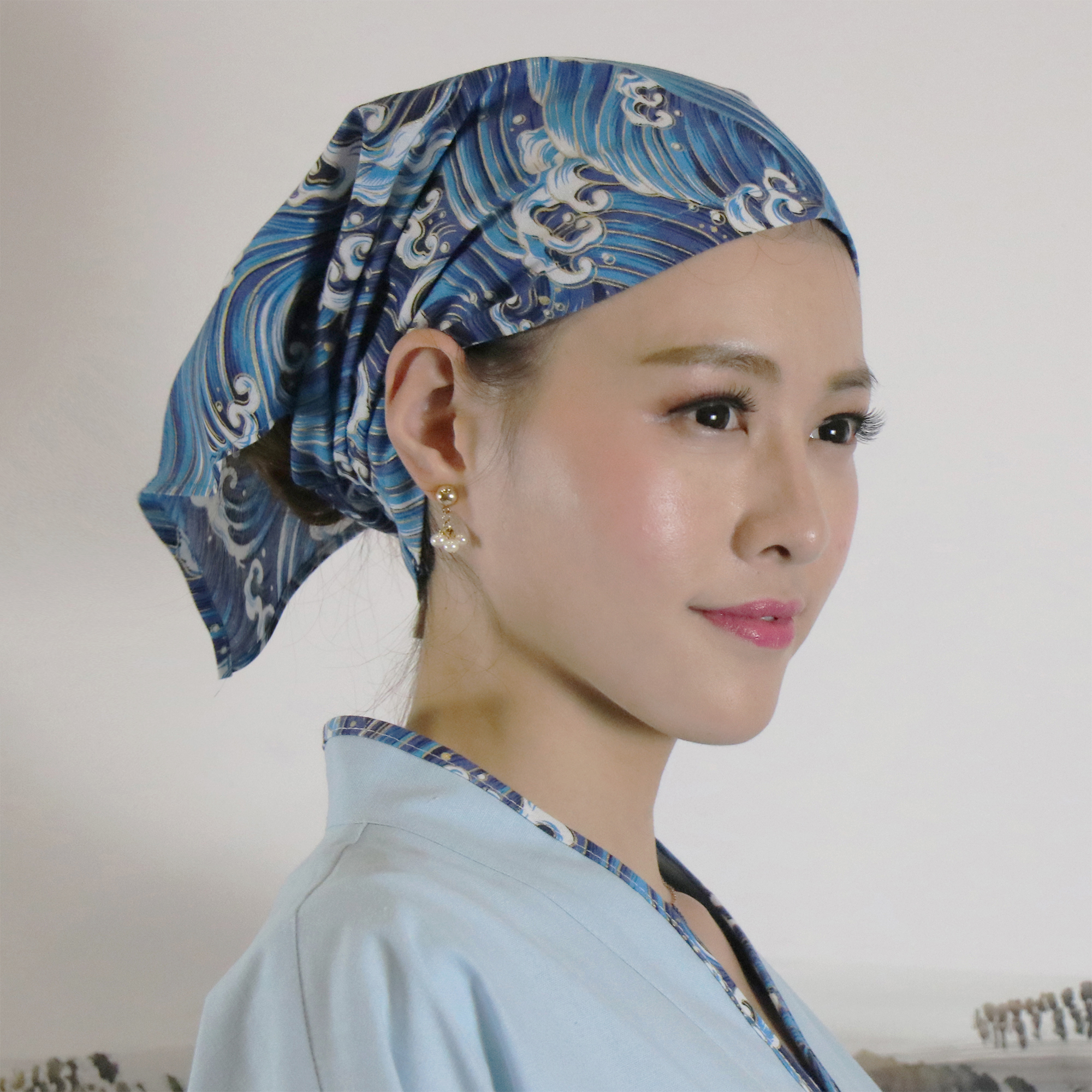 Bufanda de estilo japonés para camarero de Sushi, turbante para restaurante, gorro de cocina para Chef, gorro para cantina, Izakaya, Caffee Shop, accesorios de panadería