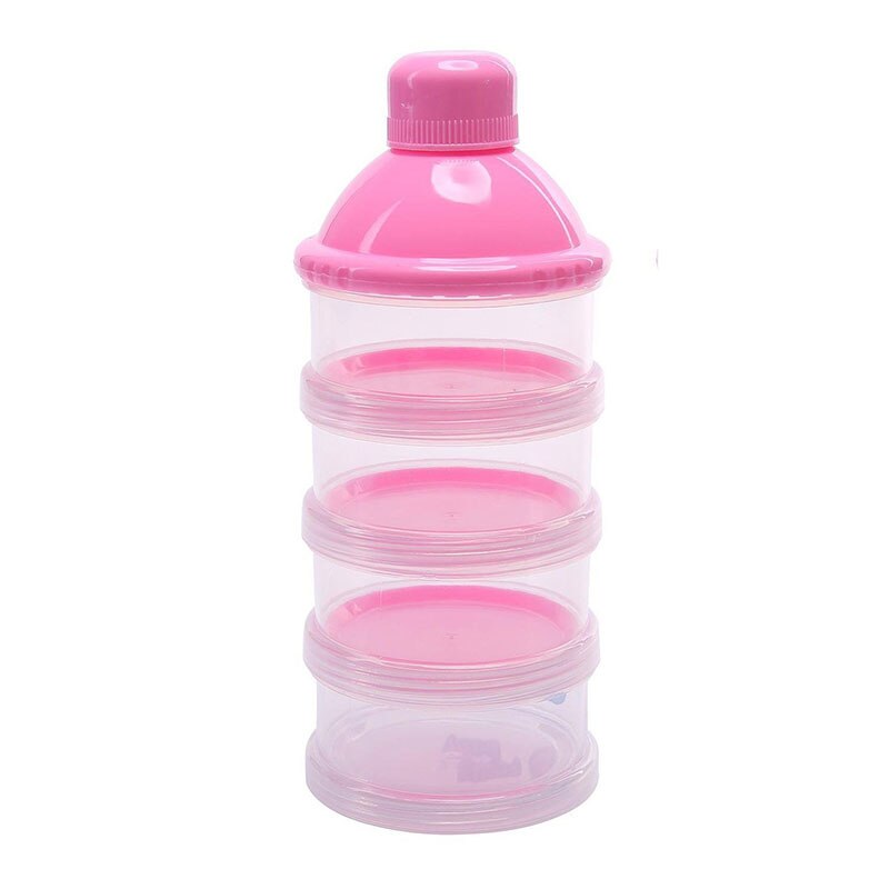 breast milk storage Formula Dispenser, BPA Free Non-Spill Baby Milk Powder Dispenser & Snack Cup Storage Container: Pink