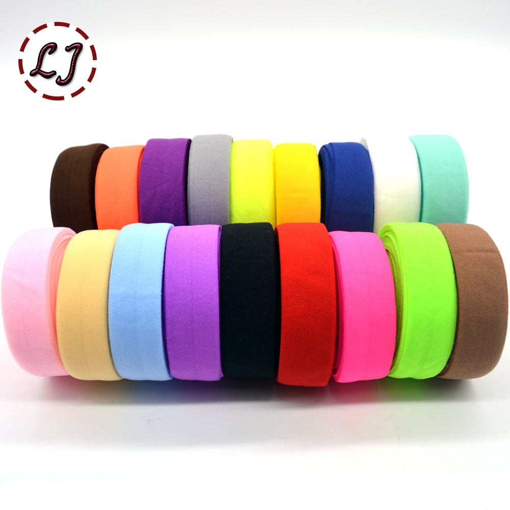 3/4 ''(20mm) matt kleur binding tape elastische lint singels trim kant effen hoofddeksels handgemaakte DIY decoratie ambachten