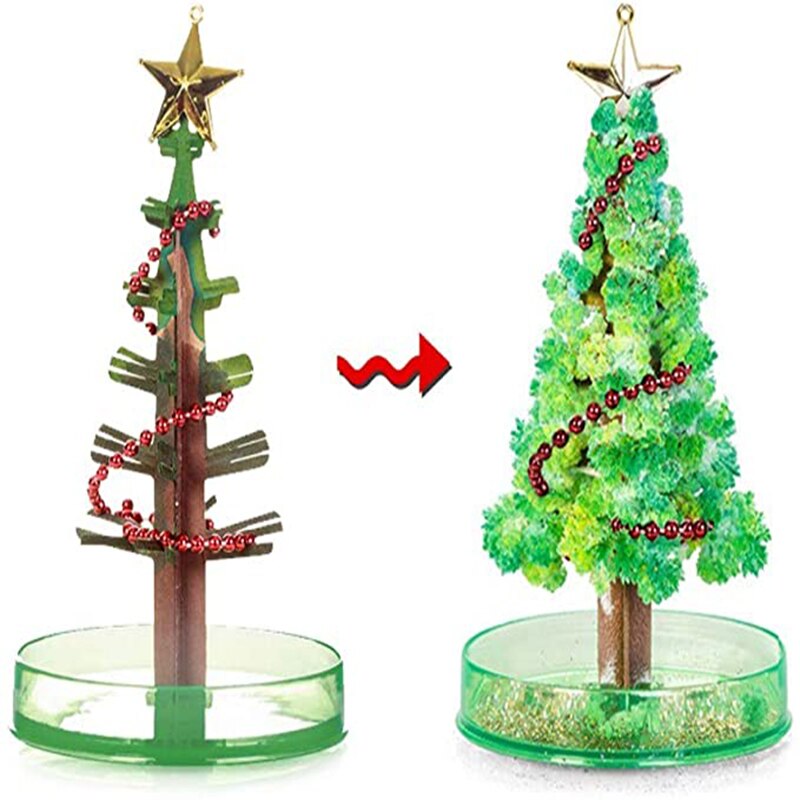 Kerstboom Papier Boom Magic Groeiende Boom Speelgoed Jongens Meisjes Xmastree Kerst Decoratie Voor Thuis