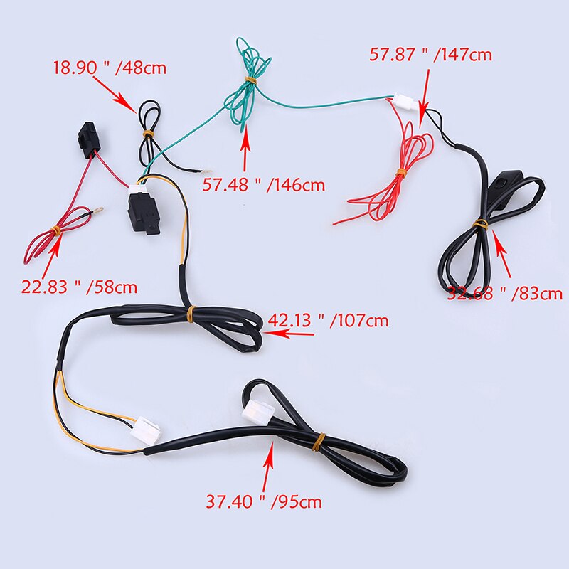 Car Universal Fog Light Wiring Harness Relay LED Driving Fog Lamp Wire Kit With OFF/ON Switch For TOYOTA