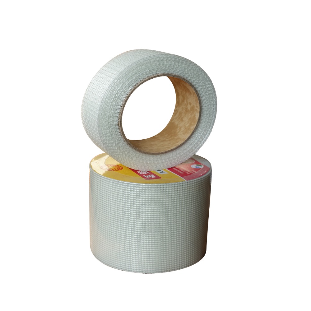 Witte Glasvezel Mesh Voor Mozaïeken Maken Zelfklevende Grid Tape Waterdicht Brandveilig Diy Muur Bouw Crack Weerstand