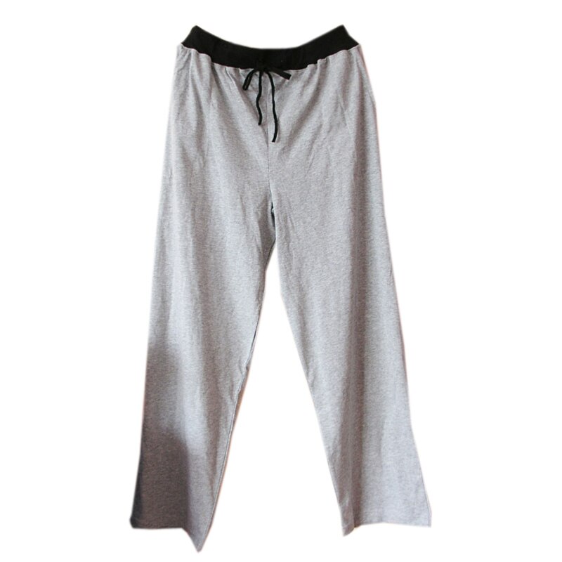 Men's Home Pants Cotton trousers Threaded waist Men's Sleep Bottoms