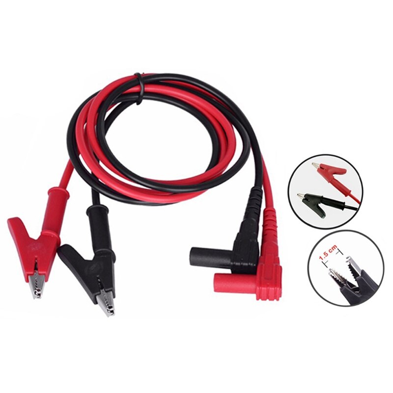 T1101 Insulated Test Lead Multimeter Clip Crocodile Clamp