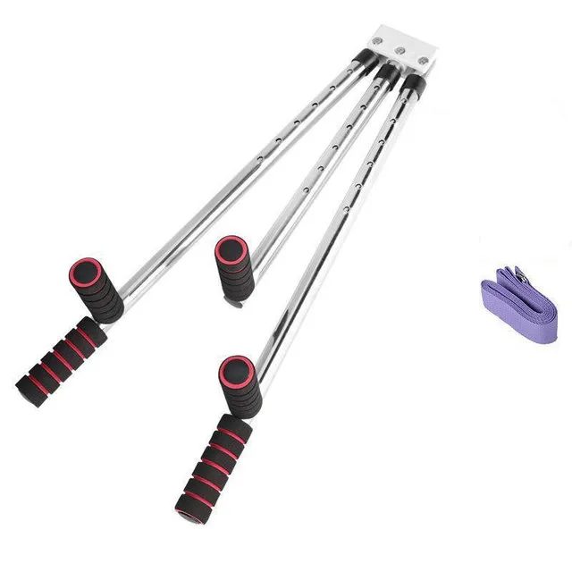 3-Bar-Beinstrecker, verstellbare geteilte Dehnmaschine, Edelstahl, für Zuhause, Yoga, Tanz, ÜSpund, Flexibilität, Trainingsgeräte: Weiß