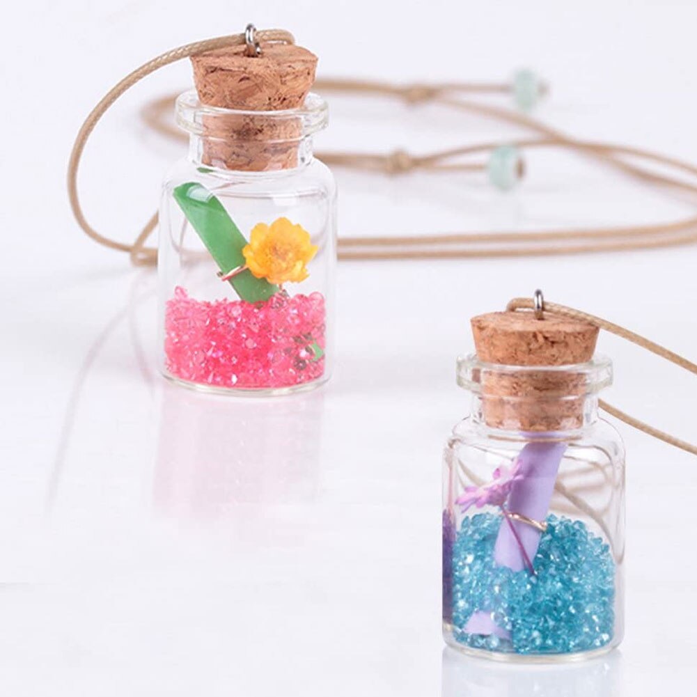 Mini botellas de vidrio de 0,5 ML, tapones de corcho delicados, botellas de deseos, botellas en miniatura DIY, frascos de vidrio pequeños bonitos, 50 Uds.