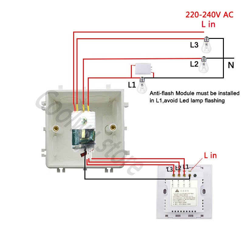 eWeLink Single Live Wire wifi Module 1/2/3gang RF433mhz Switch No Neutral Wire Required MINI DIY Switch Voice control by Alexa