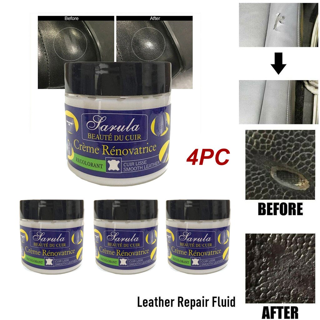 Cuir vinyle Kit de réparation Auto siège de voiture canapé manteaux trous éraflure fissures déchirures cuir liquide réparation outil restauration voiture cuir