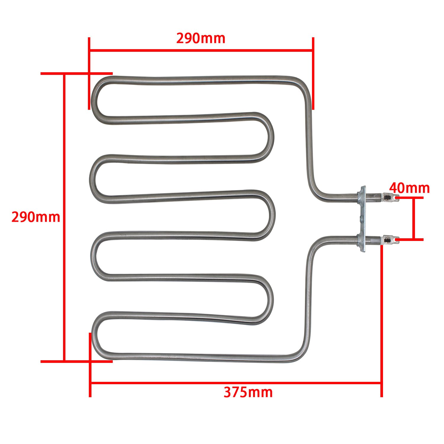 2KW 4U / 3KW 5U Electric Sauna Stove Heating Element Sauna Stove Tube 304 Stainless Steel Tubular Air Heater 220V/380V