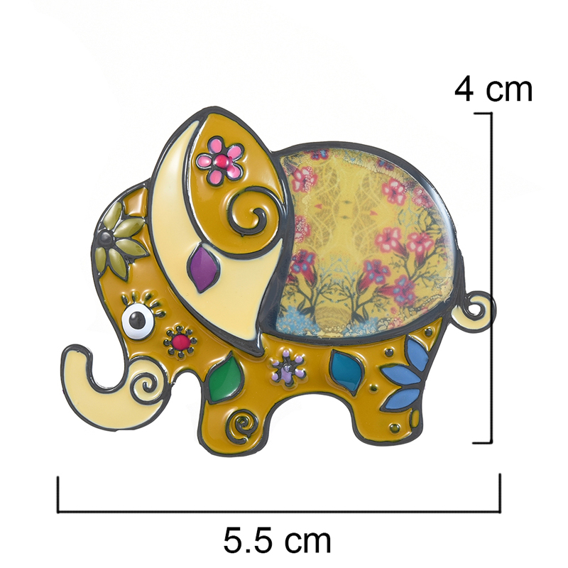 D & Rui Sieraden Kleurrijke Lucky Olifant Pins & Broches Vrouwen Mannen Emaille Dier Mooie Pins Broche beste