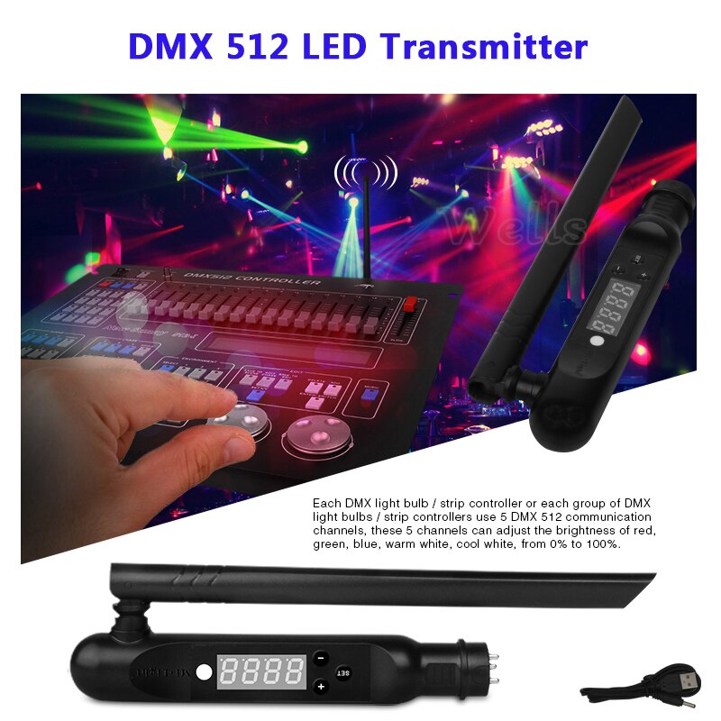 MiBOXER 9W E27 DMX512 RGB+CCT LED Light Bulb Lamp,DMX 512 LED Transmitter,DMX512 RGB+CCT Strip Controller,FUTD01/FUTD04/FUT039