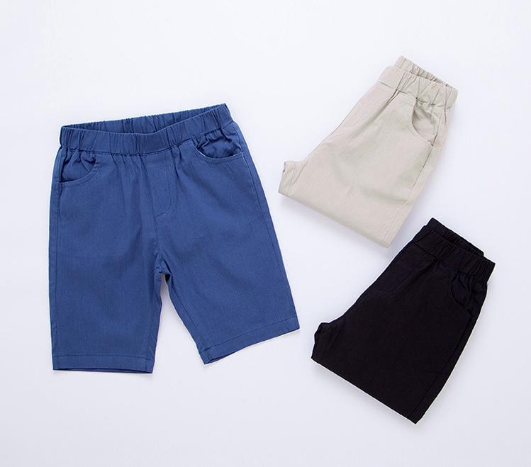 freundlicher Kleidung 2022 Sommer Neue Koreanischen Stil Baby Jungen lässig Mittleren Taille Strand Sport Hosen Taschen Baumwolle kurze Hose Kind