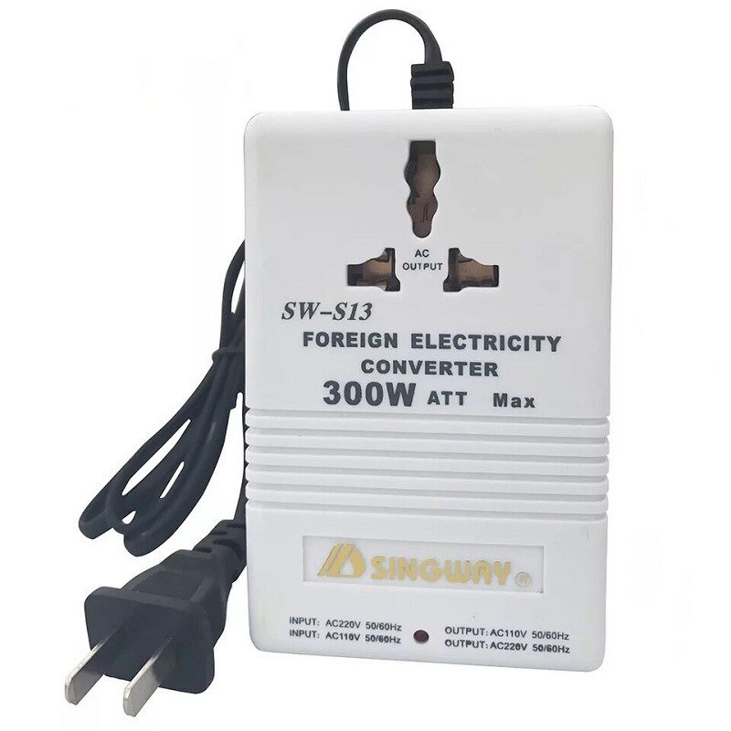 Spenningsomformer 110V til 220V - Reiseadapter 300W/500W/100W/150W/70W - steg opp/ned