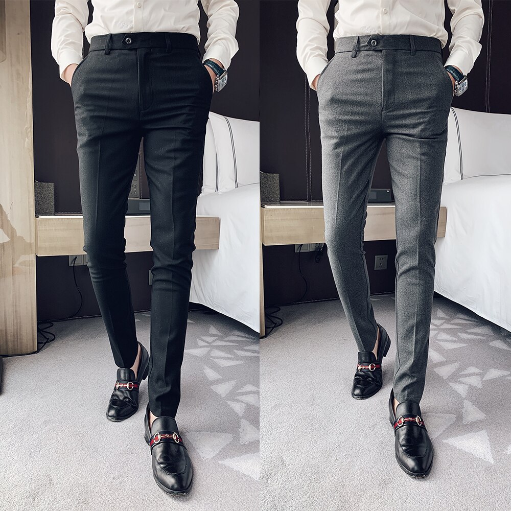 Costume pour Homme, , Slim, robe d'affaires, pantalon classique, Streetwear, bureau, Costume Socia, collection décontracté