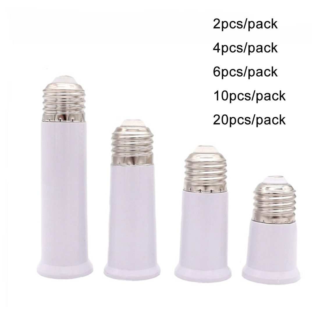 E27 E26 Sockel Verlängerung E27 auf E27 Standard Mittel Base Lampenverlängerung Sockel Schraube Lampenfassung Adapter