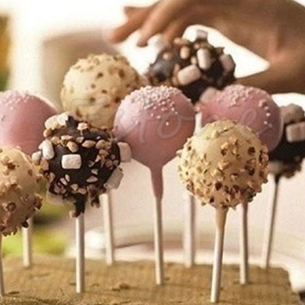 Pop Food Sucker Sticks Chocolate Cake Lollipop Sticks Sweet Candy Making 6/30/60 Pcs Z07