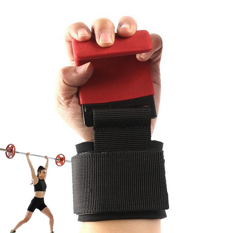 Grip Haak Grips Gewatteerde Met Pols Wraps Hand-Bar Powerlifting Handschoenen Zware Pull-Ups Haken Gym Training bandjes