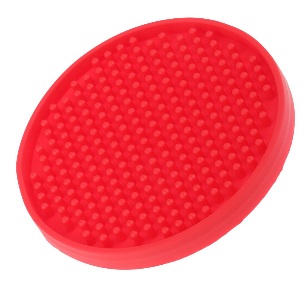 Ronde Onderzetters Zachte Siliconen Bekerhouder Mat Servies Placemat: Rood