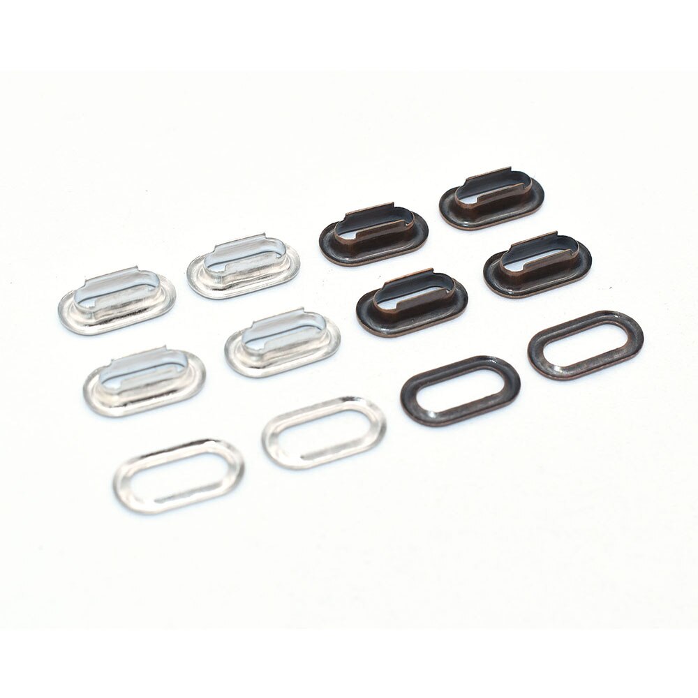Œillet métallique ovale en cuivre, 10mm, accessoires pour couture de chaussures, sac, fabrication de cuir