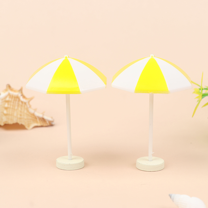 1:12 puppenhaus Miniatur Strand Sonnenschirm Bunte Szenen Dekoration freundlicher Spielzeug