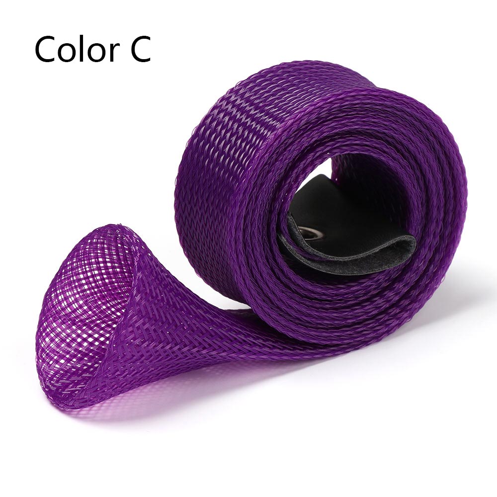 1Set Fishing Rod Tie Outdoor Elastic Bandage Fastener Straps Tip Cover Reusable Sleeves Pole Glove Truss Cane Protector Case: type2 C