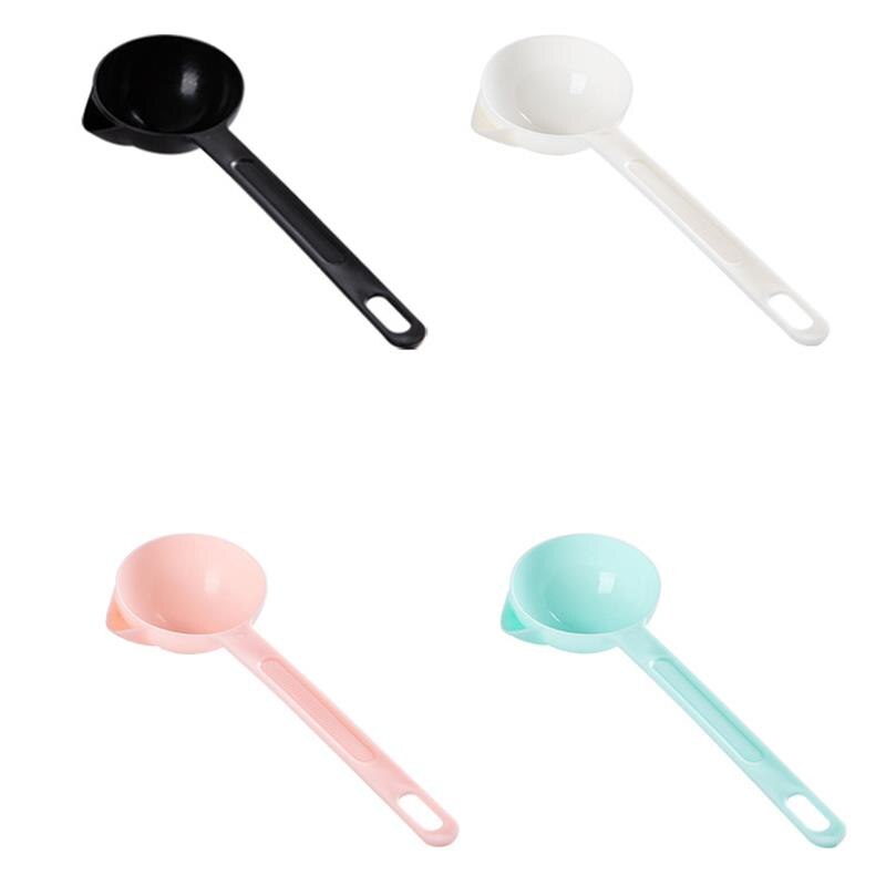 1Pc Effen Kleur Olie Separator Lepel Anti-Brandwonden Plastic Olie Filter Lepel Olie Soep Separator Keuken Gereedschap Accessoires