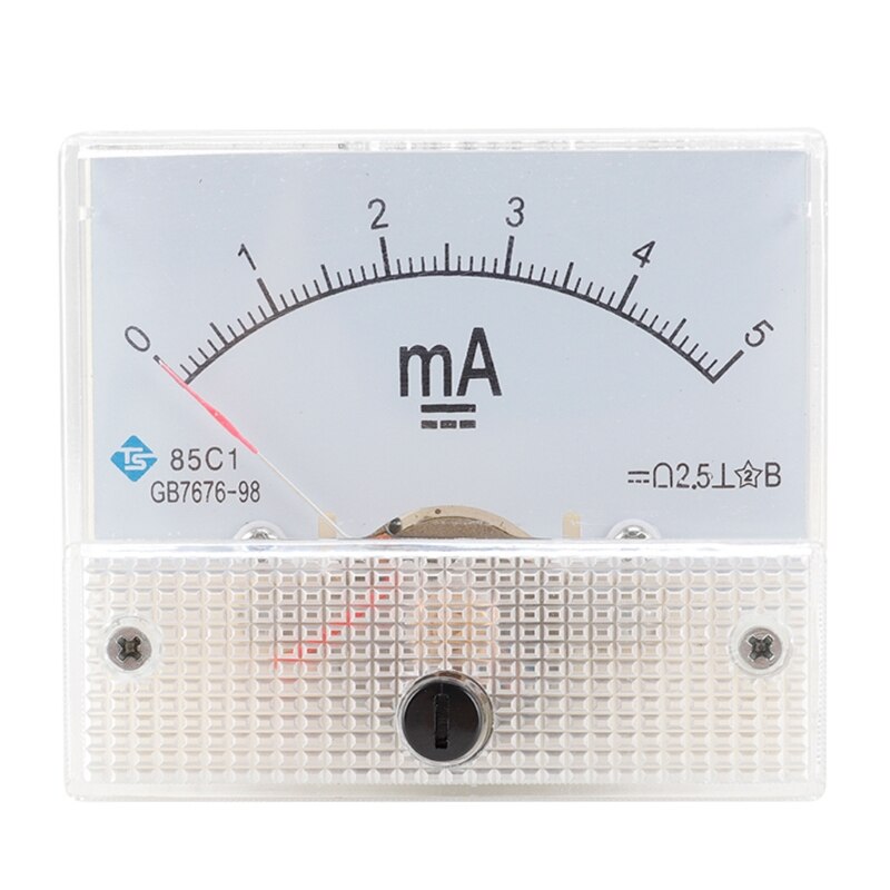 Ammeter Mechanical Pointer Type Analog Current Panel Meter Current Meter 85C1 L9CE: 5MA