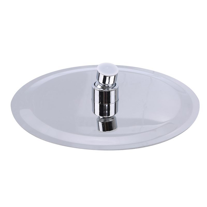 Square Round Shape Stainless Steel Ultra-thin Waterfall Rain Large Shower Head Pressurized Bathroom Accessories: WHITE / 10 inch