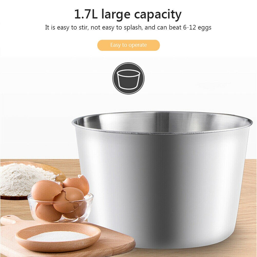 Multi-use Mixer Electric Food Egg Hand Mixer Cake Dough Stand Blender Bowl Beater 7 Speed Mixing Kitchen Egg Tools E2S