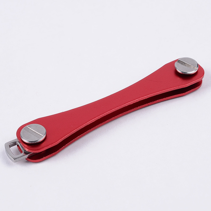 Intelligente Schlüsselanhänger-Geldbörse, Metall-Schlüsselkasten, kompakte Clip-Aufbewahrung, Outdoor-Schlüsselanhänger, kompakter dekorativer Schlüssel-Organizer-Halter für den Außenbereich: Blau