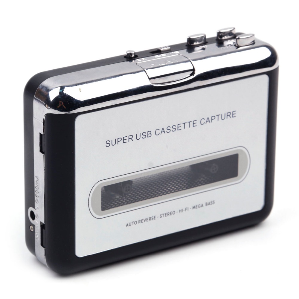 REPRODUCTOR DE CASETE USB captura de cinta de casete walderman para MP3 convertidor grabado directamente archivo MP3 USB/USB cinta flash a MP3/CD