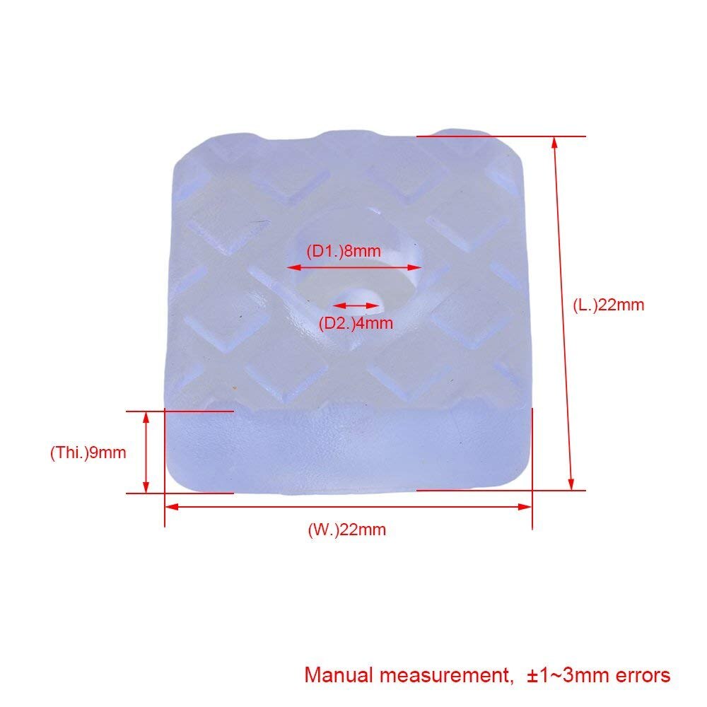 Algemene siliconen pads voor deuren en meubels