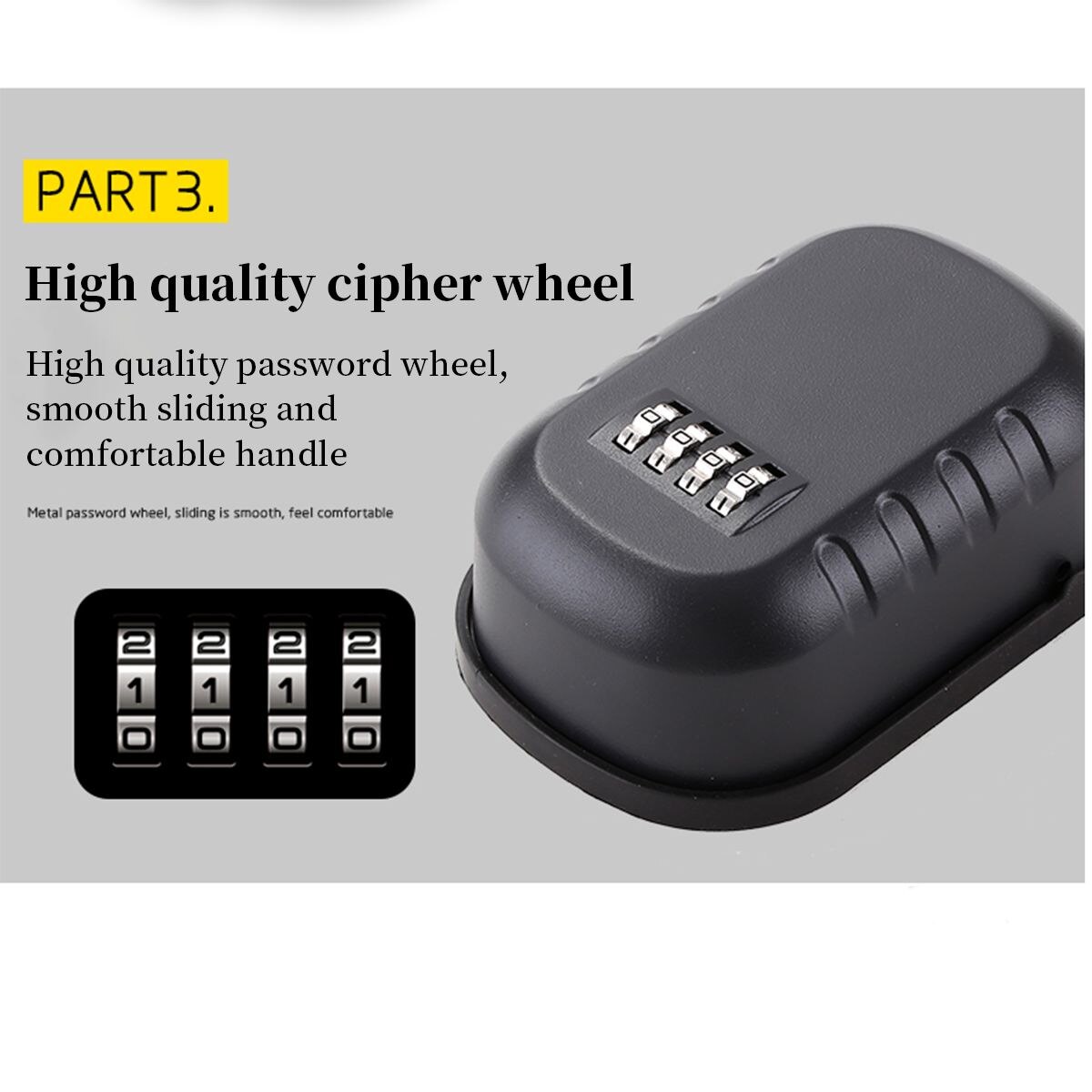 4 Digit Wall-mounted Curved Key Card Password Box Master key box Password lock Decorated Cipher Keys Storage Box Waterproof