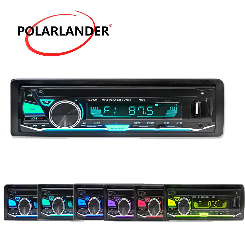Car MP3 Player Radio 7003 1 Din Bluetooth Cassette Recorder In-dash Car Auto magnitol Radio Stereo Audio Player 12V