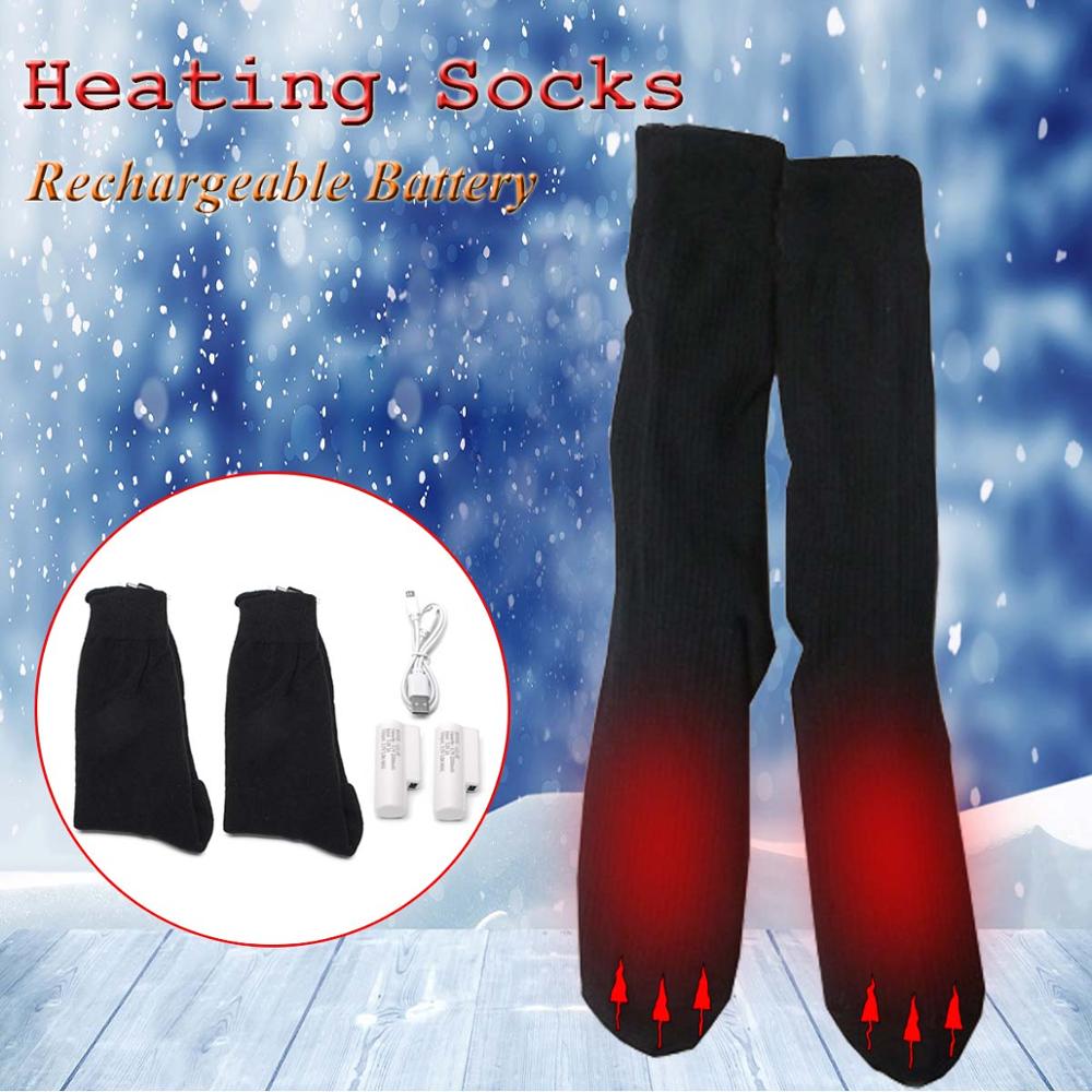 3.7V 3adjustable Warmer Socks Electric Heated Socks Rechargeable Battery For Women Men Winter Outdoor Skiing Cycling Sport Heate