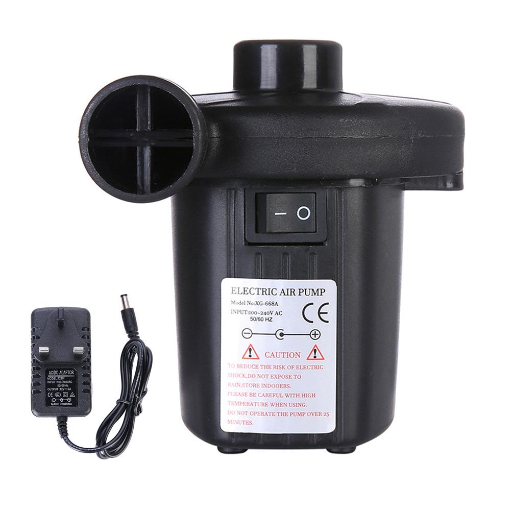 Electric Air Pump with 3 Nozzles Portable Quick-Fill Pump Fast Inflator for Inflatable Pool Floats Cushions Air Mattress Boats: British regulatory