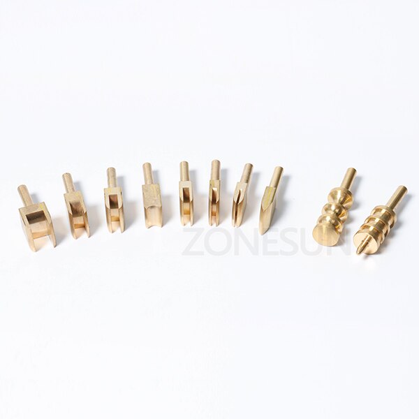 ZONESUN 10 Stck Einzel Linie 1-8mm Leder Rand Für Abdichtung DIY Werkzeug Durcheinander Lözehn Lron Rand Kennzeichnung leathercraft Werkzeug Embosser: 10Stck Messing Werkzeug