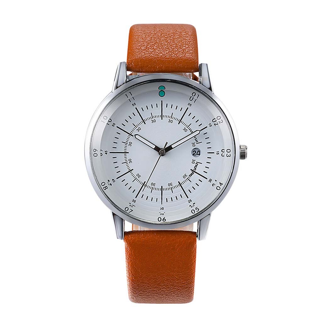 Multi Schaal Horloges Mens Business Eenvoudige Mannen Horloge Kalender Lederen Riem Horloges Pin Gesp Quartz Montre Homme