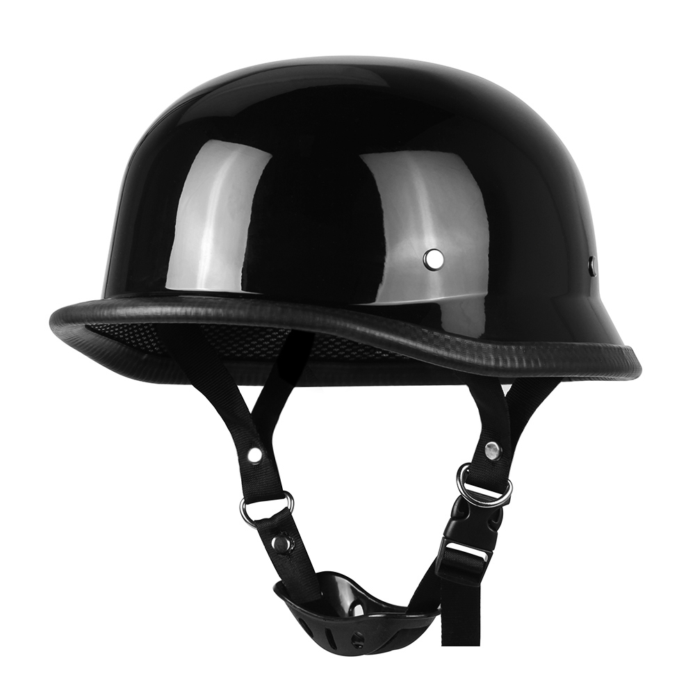 Motor halve helm Duits lederen vintage helm Casco Moto motorfiets open helm Biker Pilot DOT-certificering S-XXL