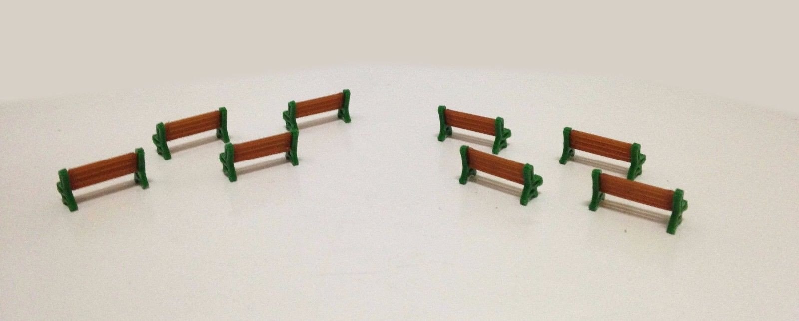 Outland Models Park / Garden Bench 8 pcs HO OO Scale 1:87 Train Railroad Scenery