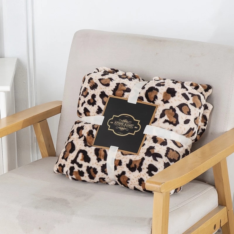 Leopard Zebra Winter Flanellen Deken Voor Dubbele Bed Zachte Warme Sprei Reizen Gooi Deken Voor Sofa/Bed/Auto 4 Size